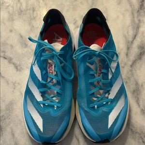 Adidas Blue and White Adizero Sneakers